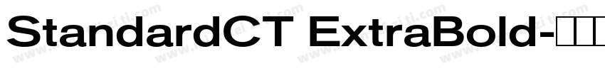 StandardCT ExtraBold字体转换